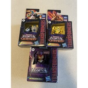 Transformers Legends United Lot Of 3 3" Figures Megatron Cheetor Iguanus NEW